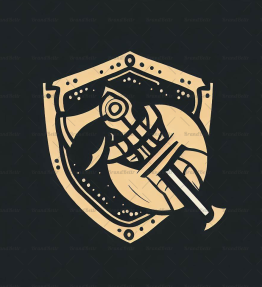 Wikingeraxt und Schild